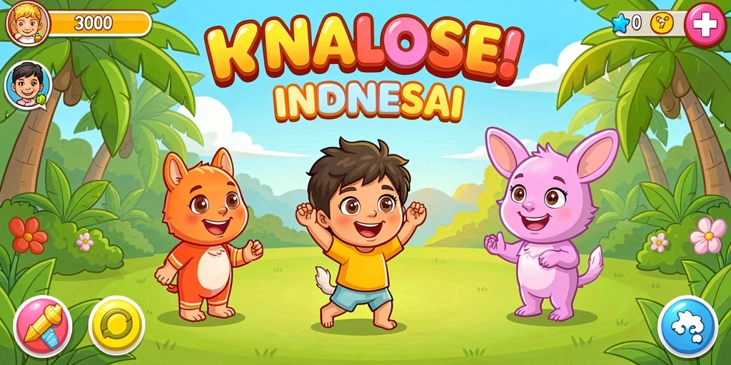 Tampilan awal yang menarik dan penuh warna.