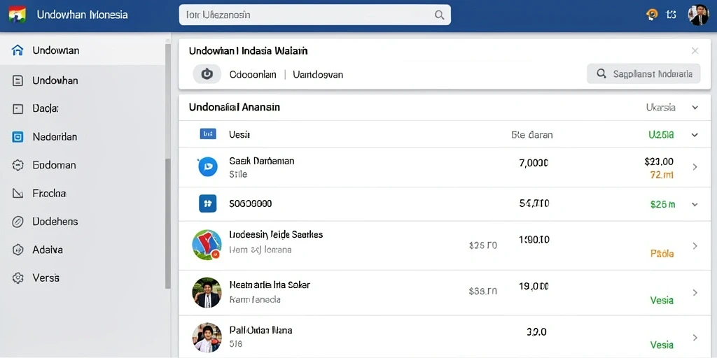 Tampilan antarmuka yang user-friendly dan modern.