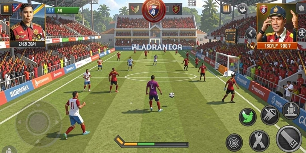 Tangkapan layar menunjukkan aksi mendebarkan di dalam permainan.