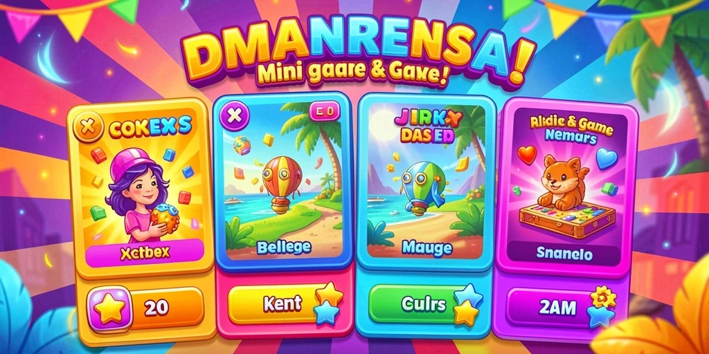 Tampilan awal dengan tema permainan slot yang menarik.