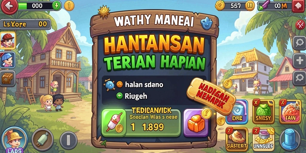 Tangkapan layar menunjukkan permainan slot yang penuh warna.