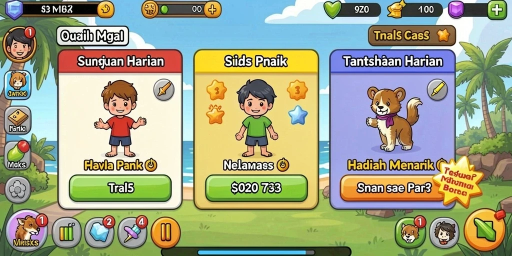 Tampilan antarmuka yang sederhana dan intuitif.