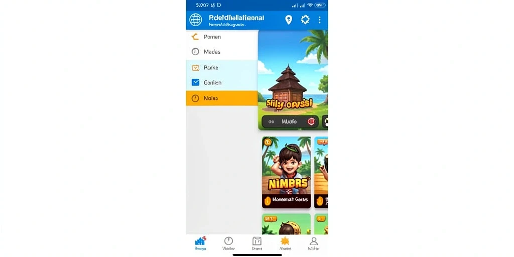 Tampilan antarmuka aplikasi yang menarik dan mudah digunakan.