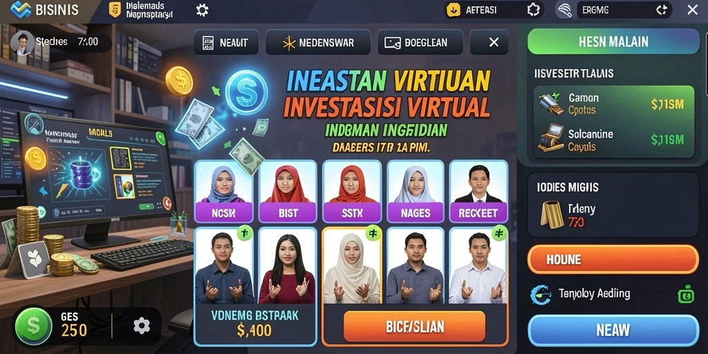 Tangkapan layar menampilkan tampilan antarmuka permainan yang menarik.