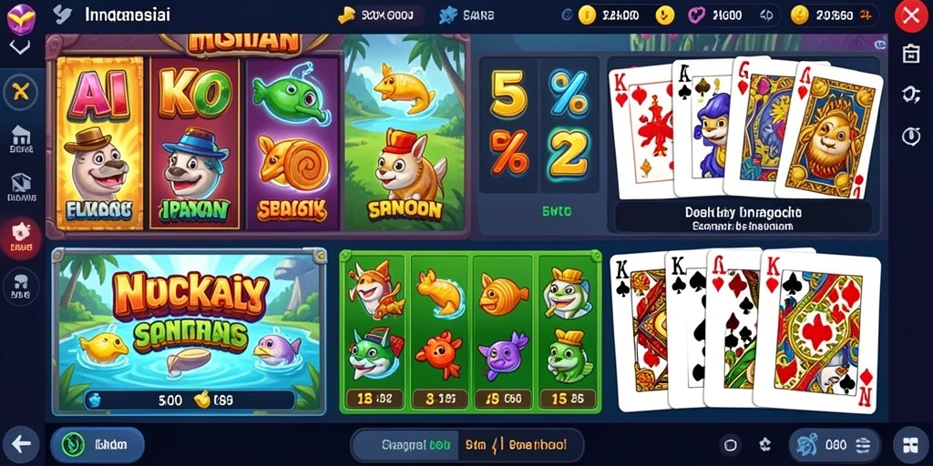 Menampilkan karakter utama dalam aksi epic.