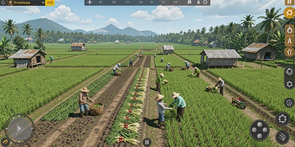Tangkapan layar menampilkan karakter utama game.
