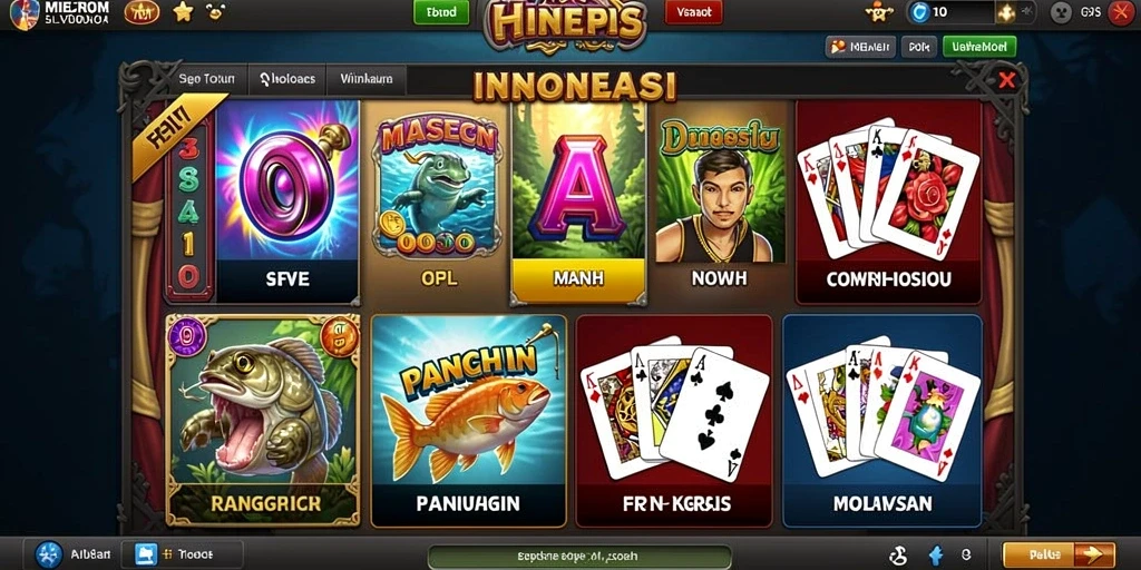Screenshot menampilkan interface permainan yang menarik.