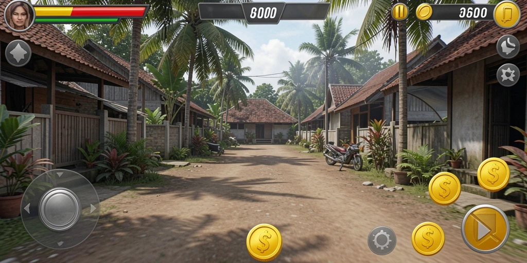 Tampilan menu utama yang intuitif dan menarik.
