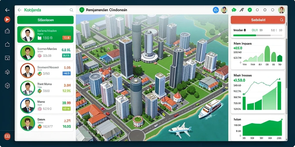Tampilan utama aplikasi dengan navigasi yang sederhana.