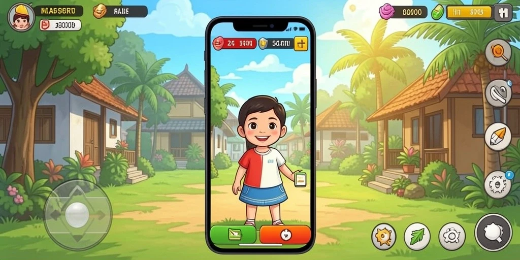Screenshot menunjukkan antarmuka yang menarik dan intuitif.